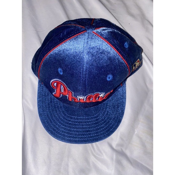 VTG american needle 1918 Philadelphia phillies 7 5/8 fitted hat cap retro velour - Picture 10 of 10
